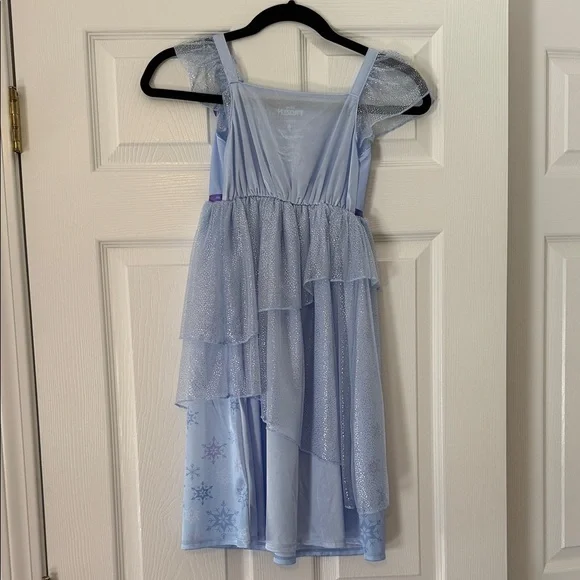 Like New Disney Frozen Elsa Anna Sleeveless Nightgown Dress Costume size 6 - Picture 8 of 8